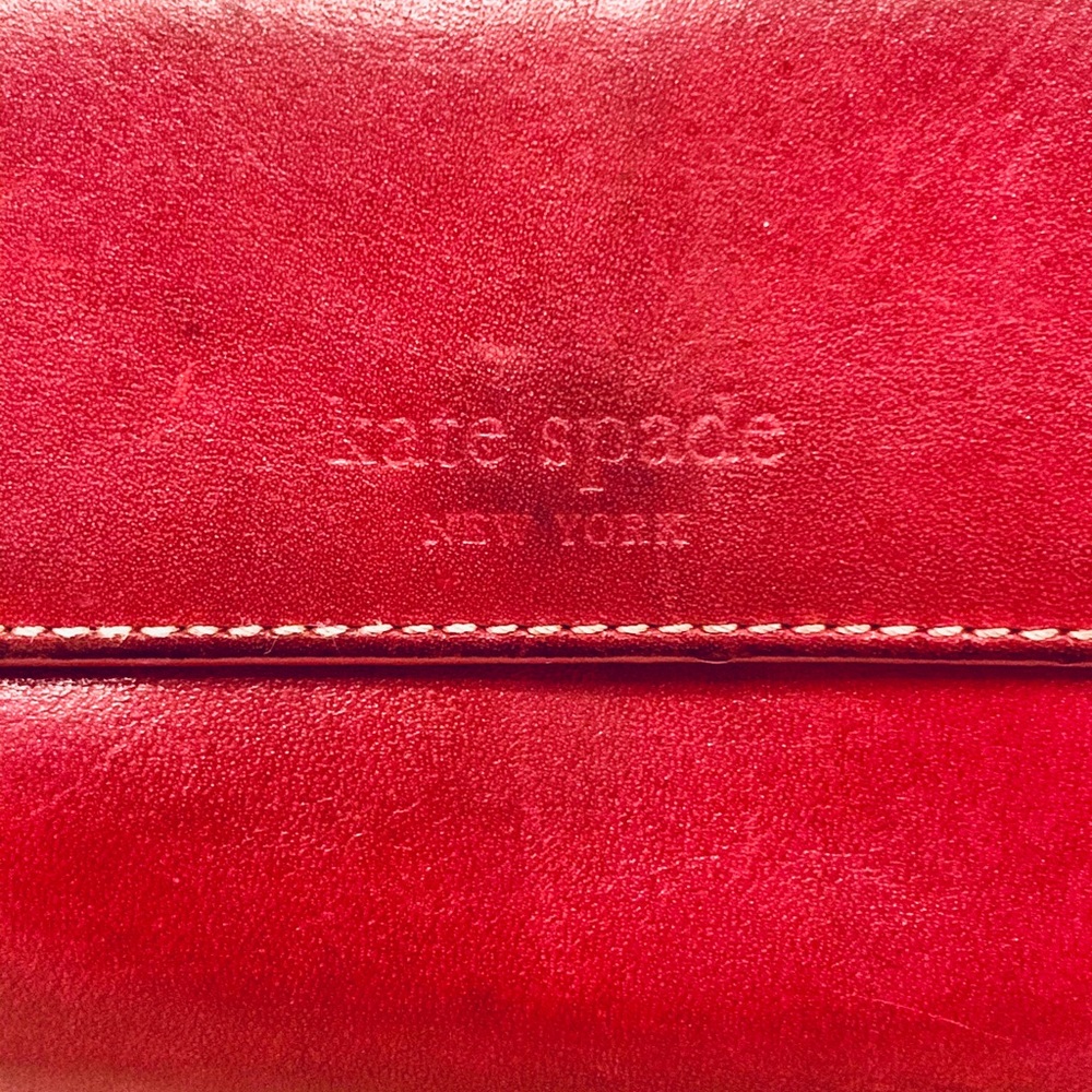 Kate Spade red leather wallet - Picture 3 of 8